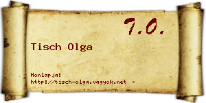 Tisch Olga névjegykártya